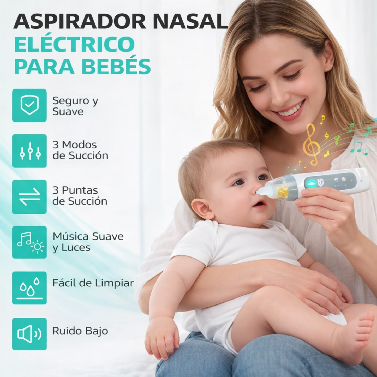 SAFENEST baby - Aspirador nasal para bebés