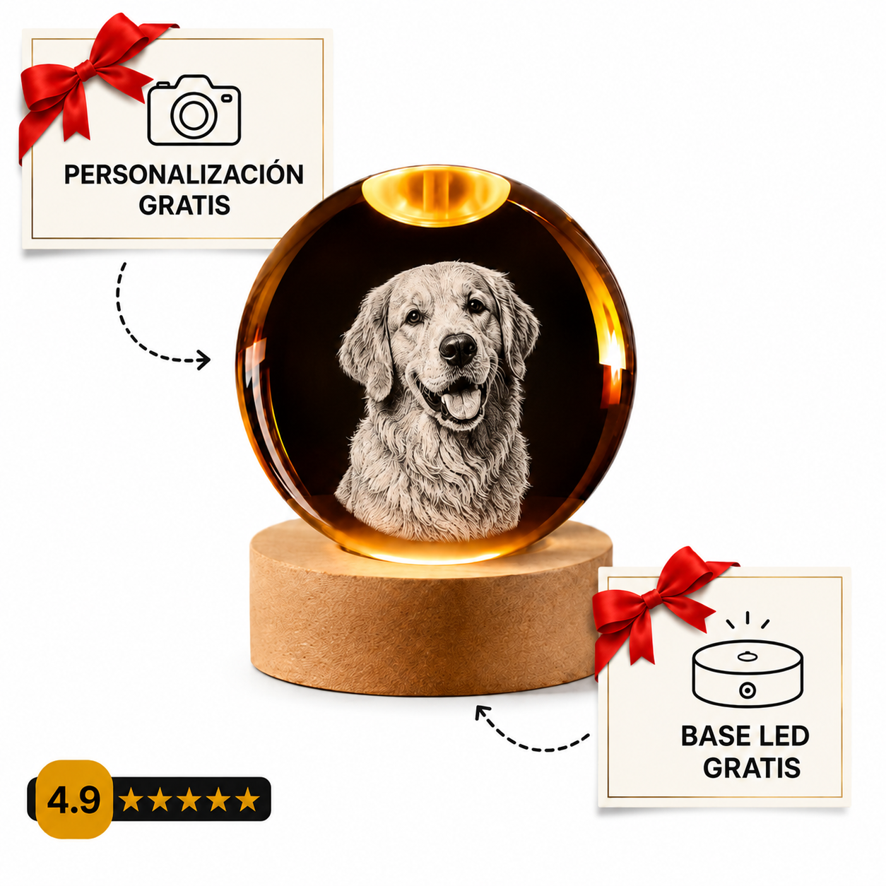 Esfera de Cristal Personalizable